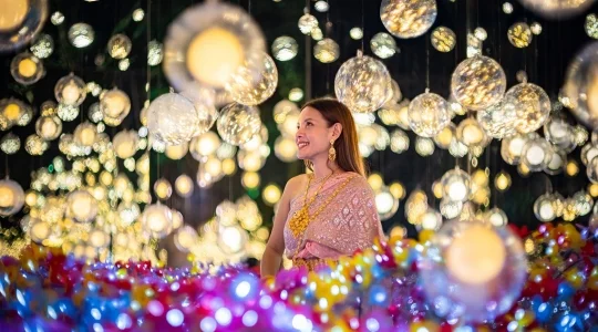 タイの思い出を最高の一枚に！ナサッター公園イルミネーションツアー ＜タイ伝統衣装フォト or 送迎＆入場券プラン＞